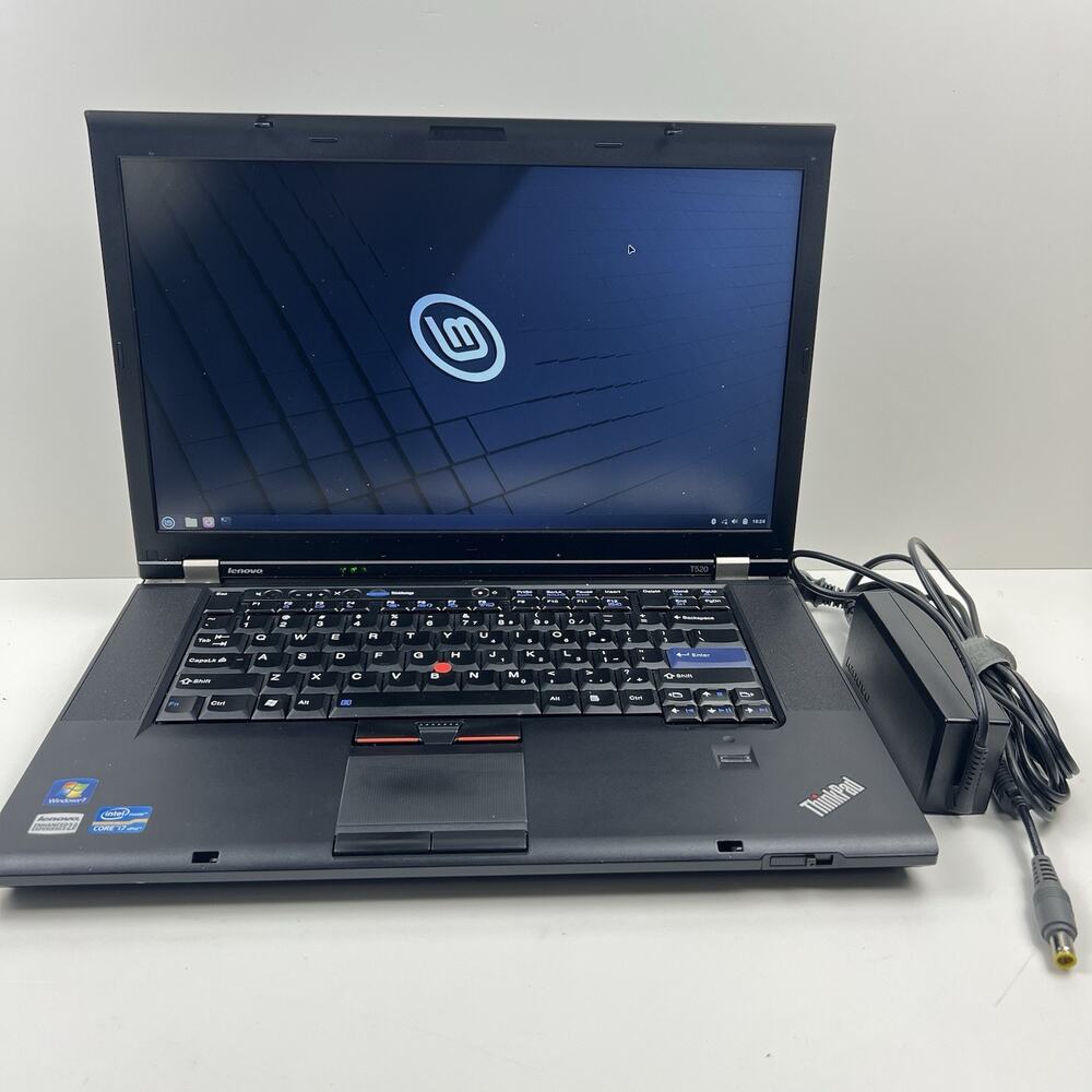 Lenovo ThinkPad T520 Intel i7-2640M 8GB 320GB HDD Linux Mint OS w/ Charger|ELP57